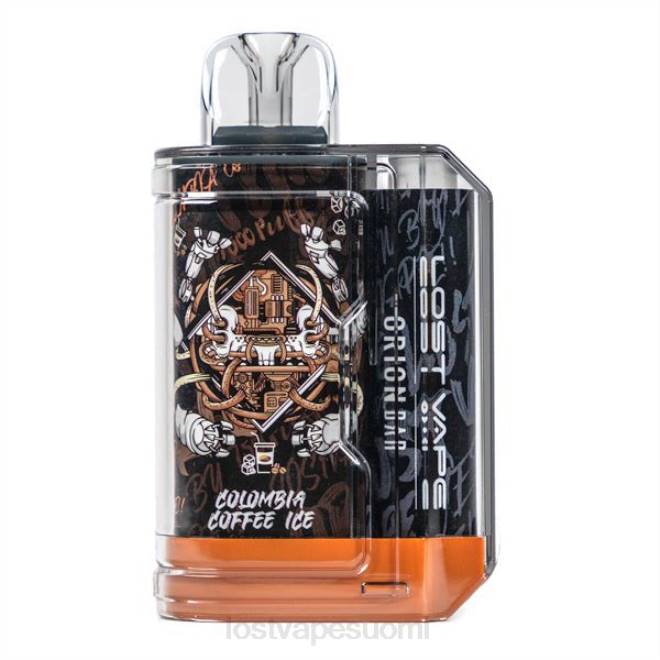 Lost Vape Orion kertakäyttöinen patukka | 7500 puhallusta | 18 ml | 50 mg columbia kahvijäätelö BJXT87 | Lost Vape Price Suomi