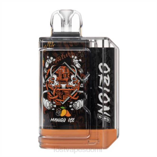 Lost Vape Orion kertakäyttöinen patukka | 7500 puhallusta | 18 ml | 50 mg mango jäätä BJXT57 | Lost Vape Price Suomi