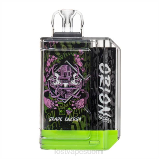 Lost Vape Orion kertakäyttöinen patukka | 7500 puhallusta | 18 ml | 50 mg rypäleen energiaa BJXT60 | Lost Vape Contact
