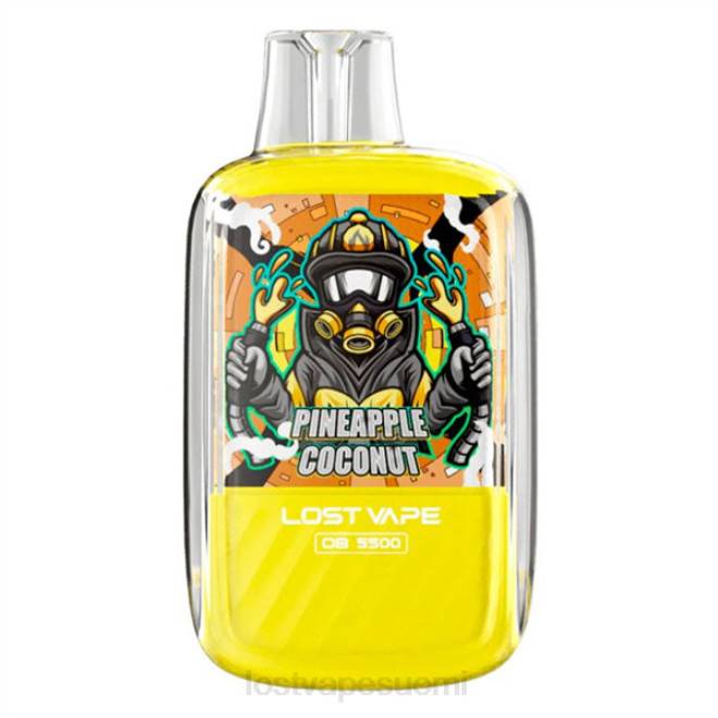 Lost Vape Orion ob5500 5500 suihketta 14ml 50mg kertakäyttöinen ananas kookos BJXT104 | Lost Vape Wholesale