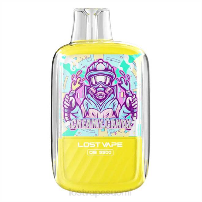 Lost Vape Orion ob5500 5500 suihketta 14ml 50mg kertakäyttöinen kermainen karkki BJXT100 | Lost Vape Contact