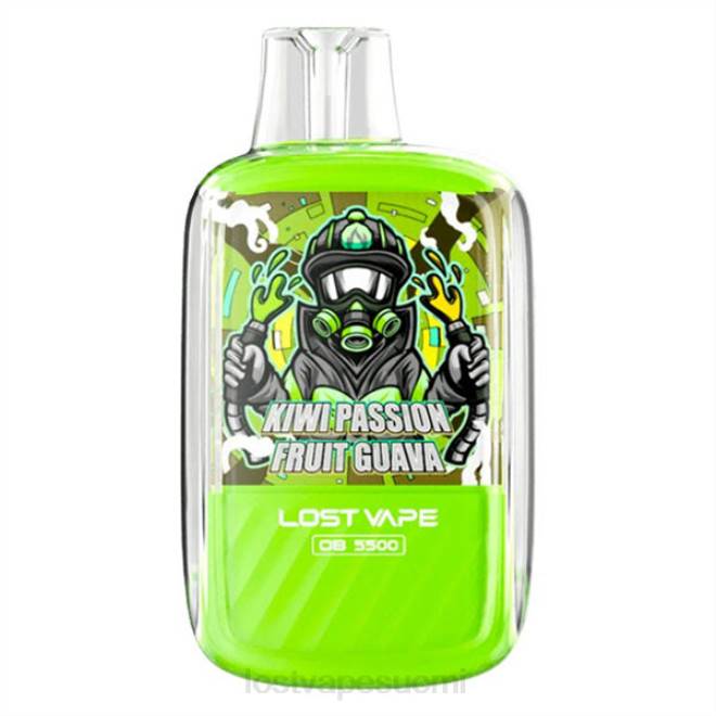 Lost Vape Orion ob5500 5500 suihketta 14ml 50mg kertakäyttöinen kiivi passionhedelmä guava BJXT103 | Lost Vape Flavors