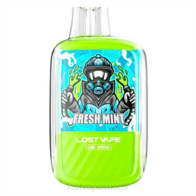 Lost Vape Orion ob5500 5500 suihketta 14ml 50mg kertakäyttöinen tuore minttu BJXT101 | Lost Vape Suomi
