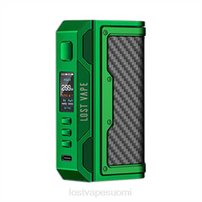 Lost Vape Thelema quest 200w mod vihreä/hiilikuitu BJXT184 | Lost Vape Wholesale
