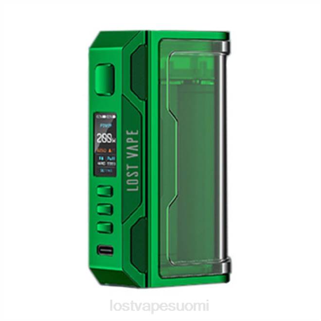 Lost Vape Thelema quest 200w mod vihreä/kirkas BJXT185 | Lost Vape Review Suomi