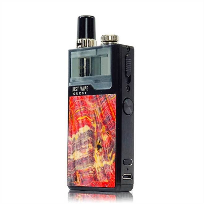 Lost Vape Quest Orion q pod -laitteen täysi sarja musta/punainen puukko BJXT474 | Lost Vape Wholesale